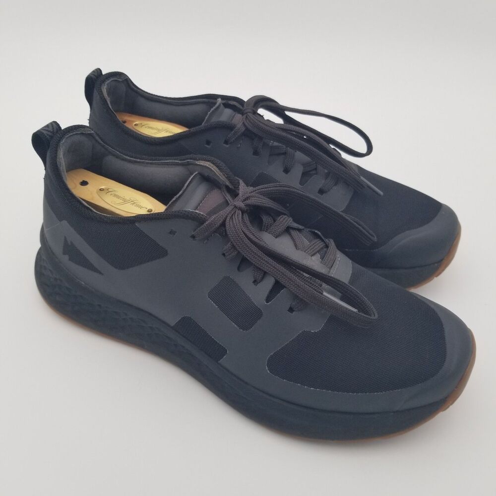 GORUCK Rough Runner Shoes Mens 9.5 Triple Black Trail Running Athletic Lace Up